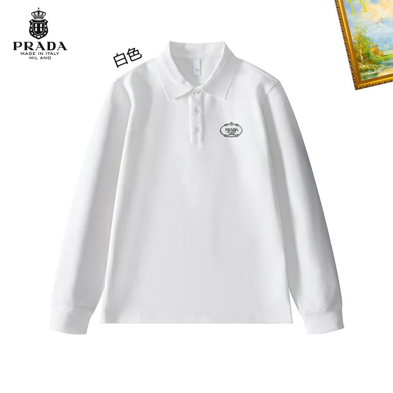 prada t-shirt manches longues pour homme s_1272362